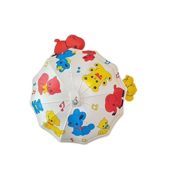 𝅺VINTAGE 1971 Dolly Toy musical animal mobile NIB - Picture 8 of 13